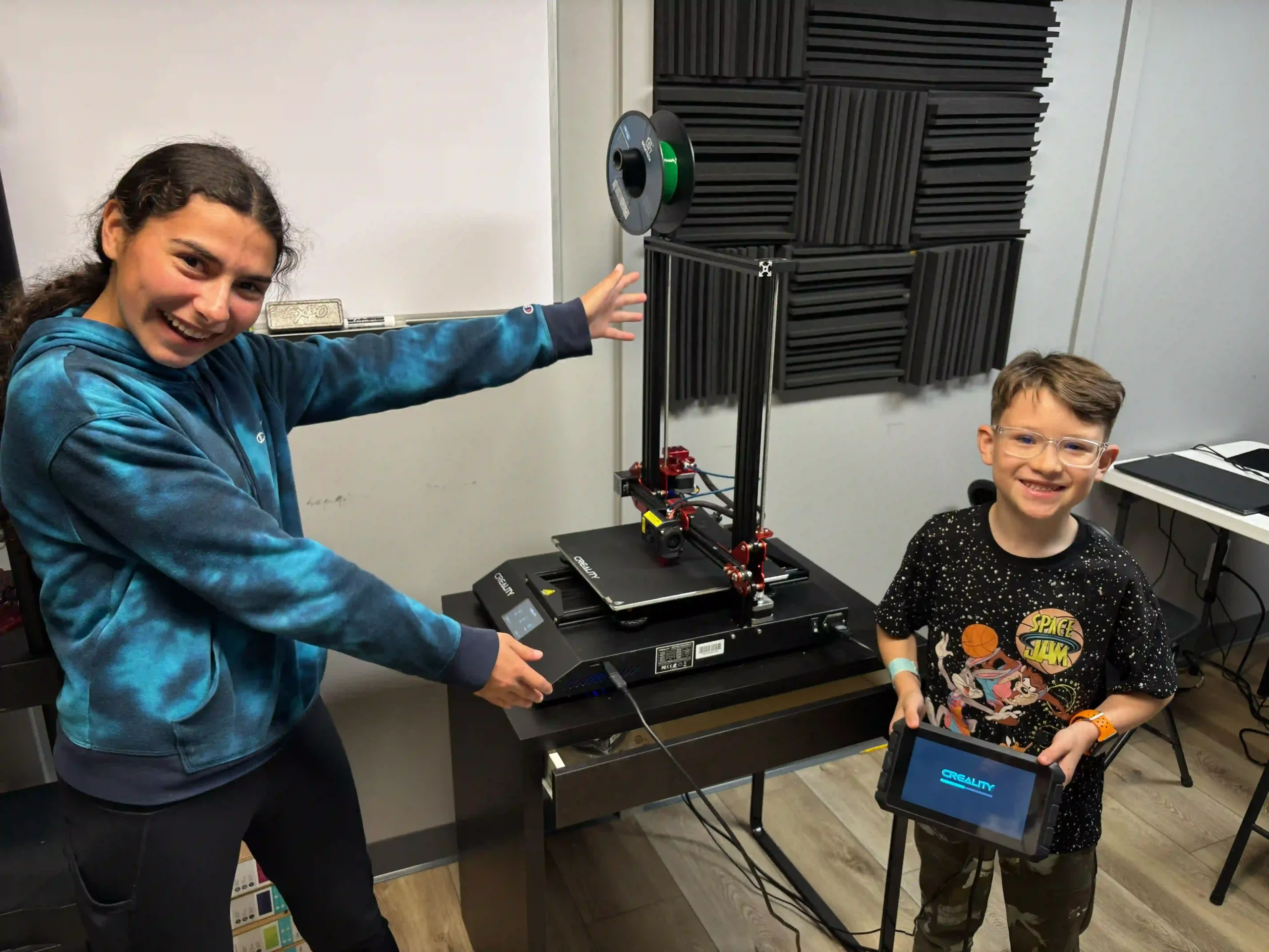 Student using 3D Printer